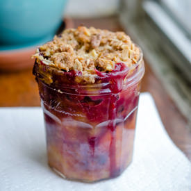 Easy Fruit Crisp in a Jar