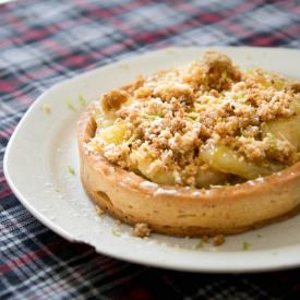 Tart with Banana and Coffee