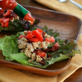 Spicy Chicken Club Lettuce Wraps