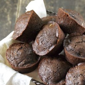 Healthy Chocolate Zucchini Muffins