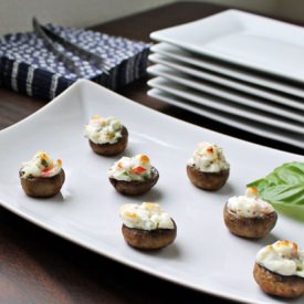 Stuffed Mushrooms with Crab