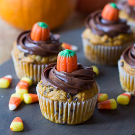 Pumpkin Chocolate Chip Cupcakes