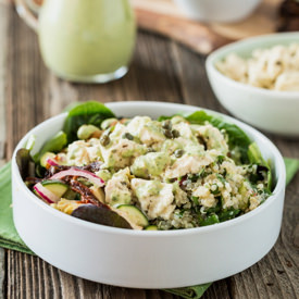 Mediterranean Bowl with Tofu Feta