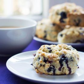 Blueberry and White Chocolate Scone