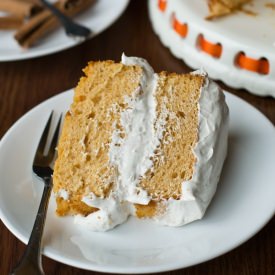 Pumpkin Angel Food Cake