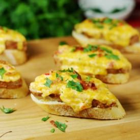Pimento Cheese Crostini Melts