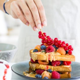 Peanut Butter French Toast & Coulis