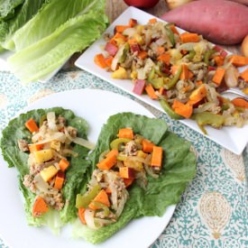 Sweet Potato & Sausage Lettuce Wraps