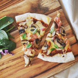Bacon & Mushroom Pizza