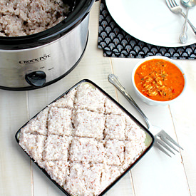Crockpot Creamy Savory Coconut Rice