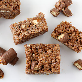 Chocolate Caramel Twix Treats