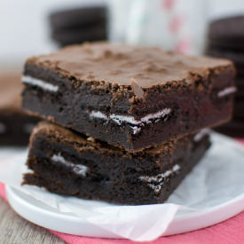 Fudgy Oreo Brownies