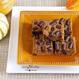 Fudgy Pumpkin Blondies