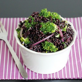 Broccoli & Black Rice Salad