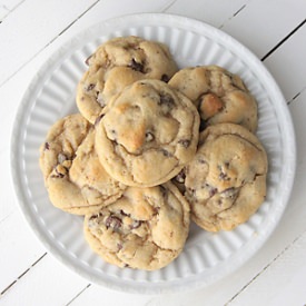 Never Flat Chocolate Chip Cookies