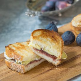 Brie & Fig Preserve Grilled Cheese