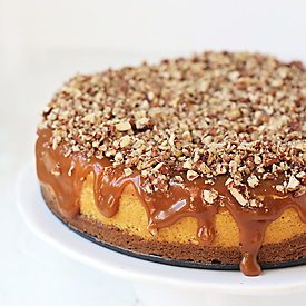 Pumpkin Pie Caramel Cheesecake