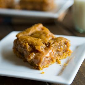 Pumpkin Caramel Layer Bars
