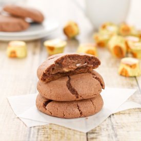 Reese’s Stuffed Pudding Cookies