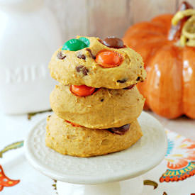 Maple Pumpkin M&M Cookies