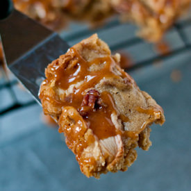 Apple Blondies with Cider Glaze