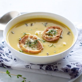 Winter Squash Soup with Croutons