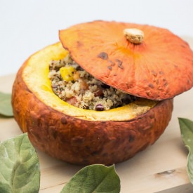 Pumpkin Stuffed with Quinoa