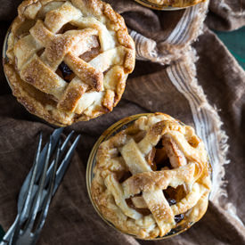 Apple Raisin Pies in Jars