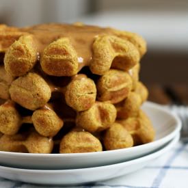 Pumpkin Pie Whole Wheat Waffles