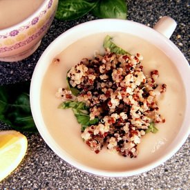 Cauliflower Soup with Coconut Cream