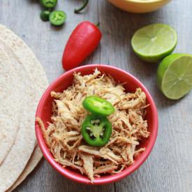 Pulled Crock Pot Chicken for Tacos