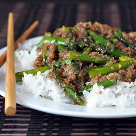 Spicy Pork Asparagus Stir-Fry