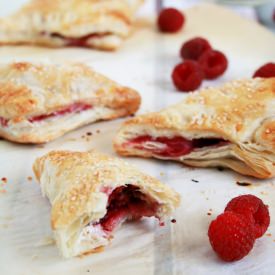 Chocolate Raspberry Turnovers