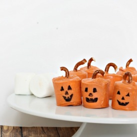 Candy Covered Marshmallow Pumpkins