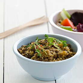 Quinoa, Lentils and Pumpkin Risotto