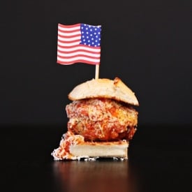 Meatball Sandwich with Parmesan