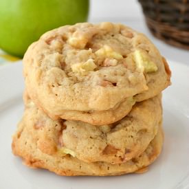 Apple Toffee Pudding Cookies