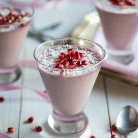Pomegranate Coconut Mousse