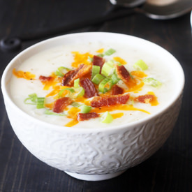 Light Loaded Potato Soup