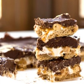 Salted Caramel Pretzel Shortbread