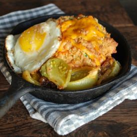 Savory Green Tomato Cobbler