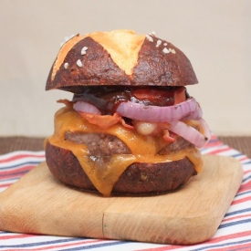 BBQ Bacon Double Cheeseburgers