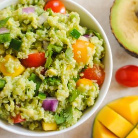 Guacamole Quinoa with Mango