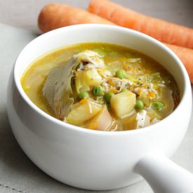 Chicken Soup With Green Peas