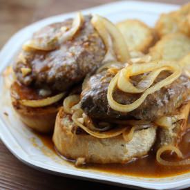 French Onion Salisbury Steaks