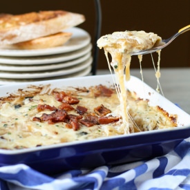 Warm Gruyere Bacon and Onion Dip