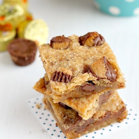 Peanut Butter Cup Blondies