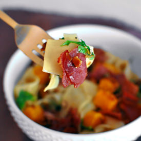 Prosciutto Butternut Squash Pasta