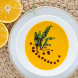 Pumpkin Soup with Oranges