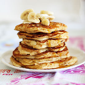 Peanut Butter Banana Pancakes